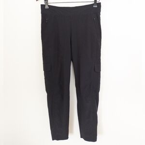 Athleta Black Chelsea Cargo Lined Pants Size 4 Fleece Lined Hiking Travel